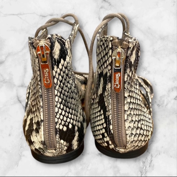 EUC Circus Sam Edelman Snakeskin Lace up Gladiator Sandals Size US 7 1/2 - Picture 4 of 6
